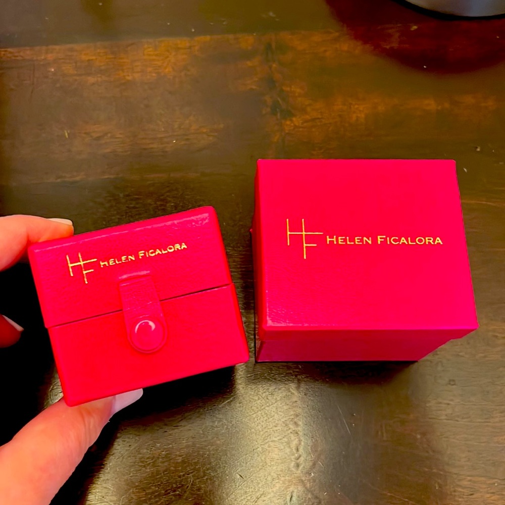 Eight Helen Ficalora Jewelry boxes
